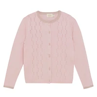 Pointelle Cardigan 2-6y