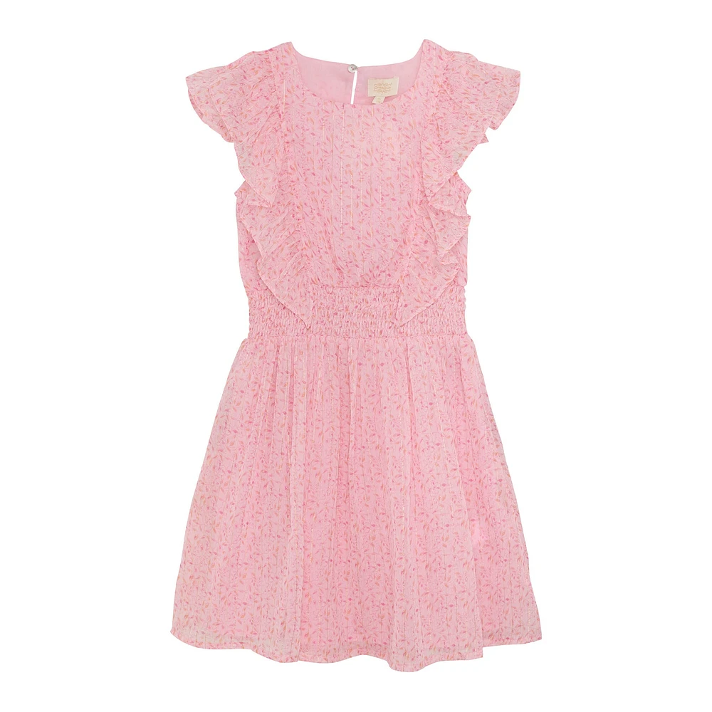 Flower Lurex Dress 7-14y