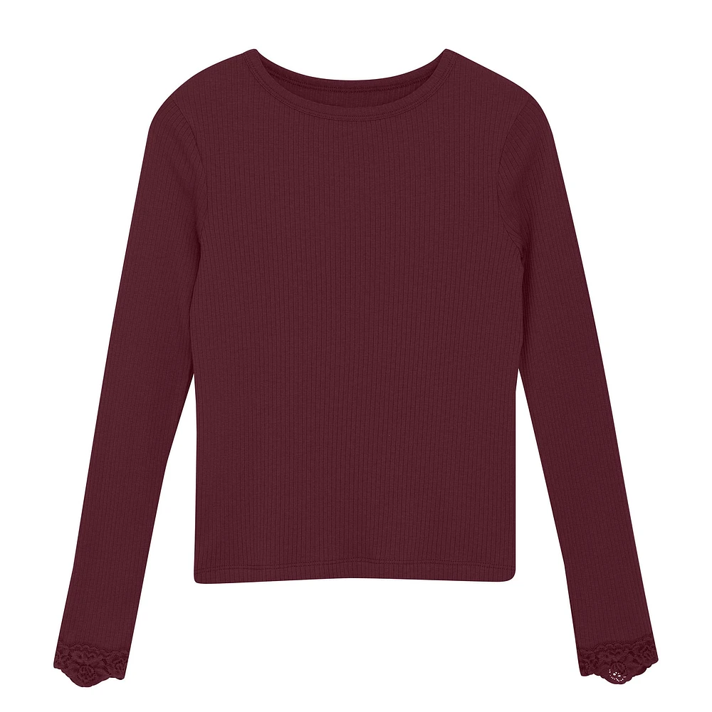 Lace Rib T-shirt 7-14