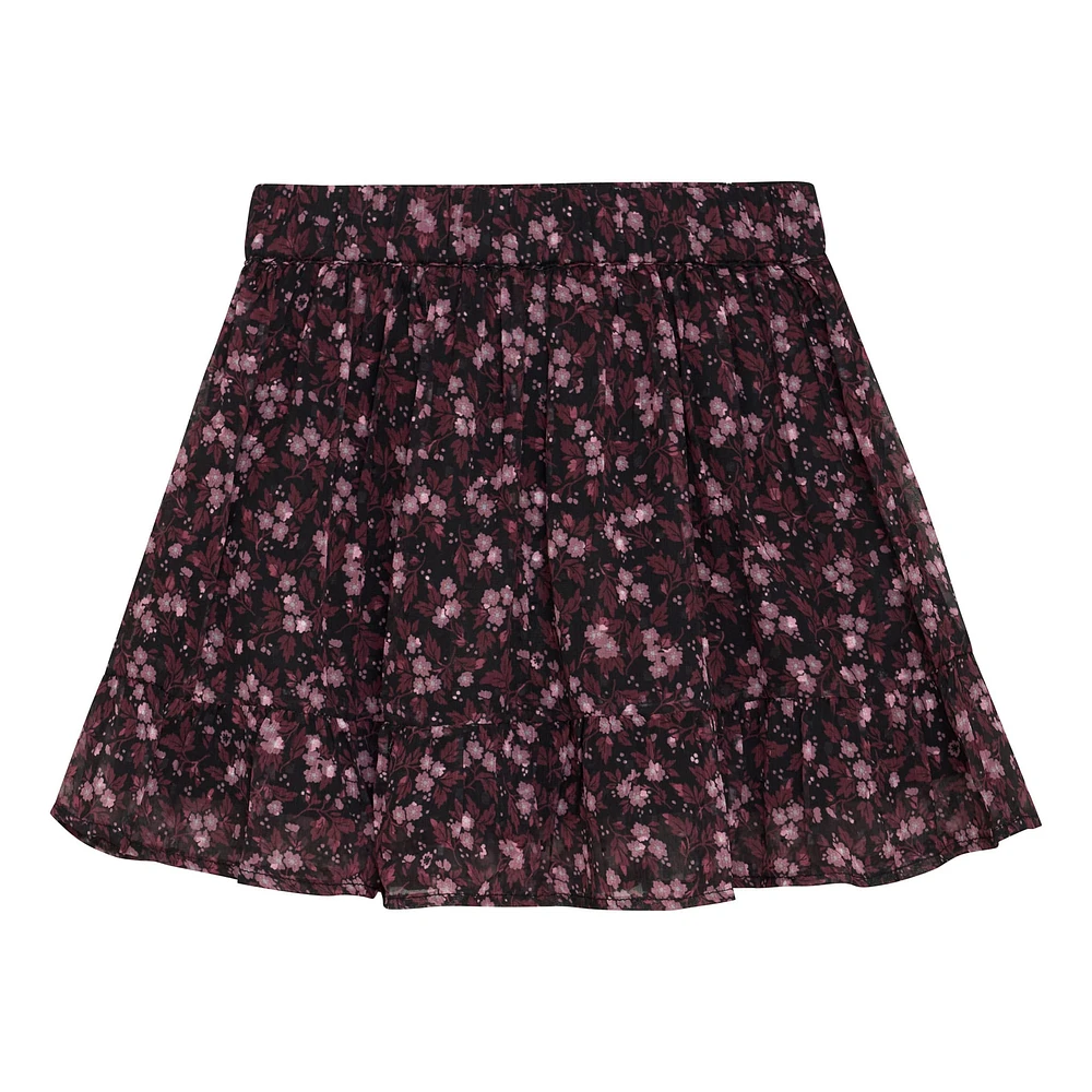 Flower Print Skirt