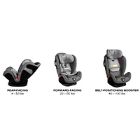 Eternis S SensorSafe Convertible Car Seat - Lavastone Black