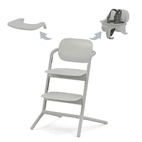 Chaise Haute 3-en-1 Lemo - Suede Gris