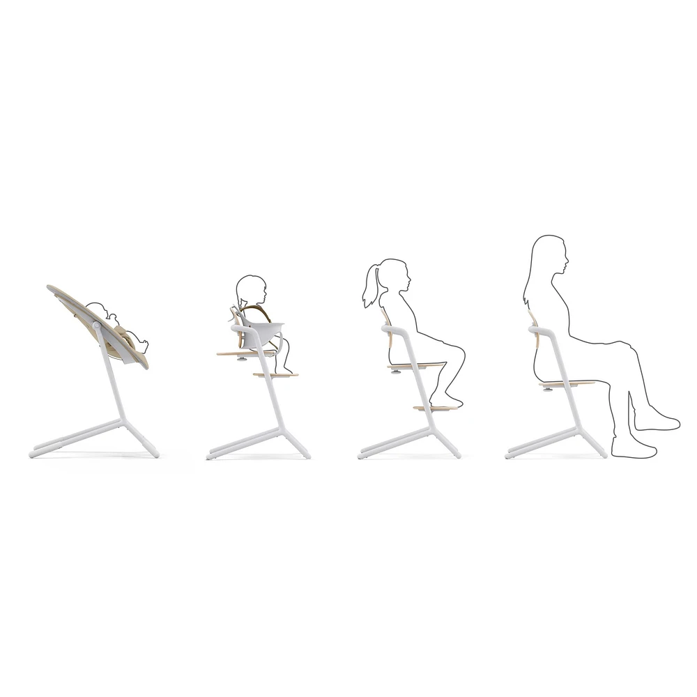 Chaise Haute 3-en-1 Lemo