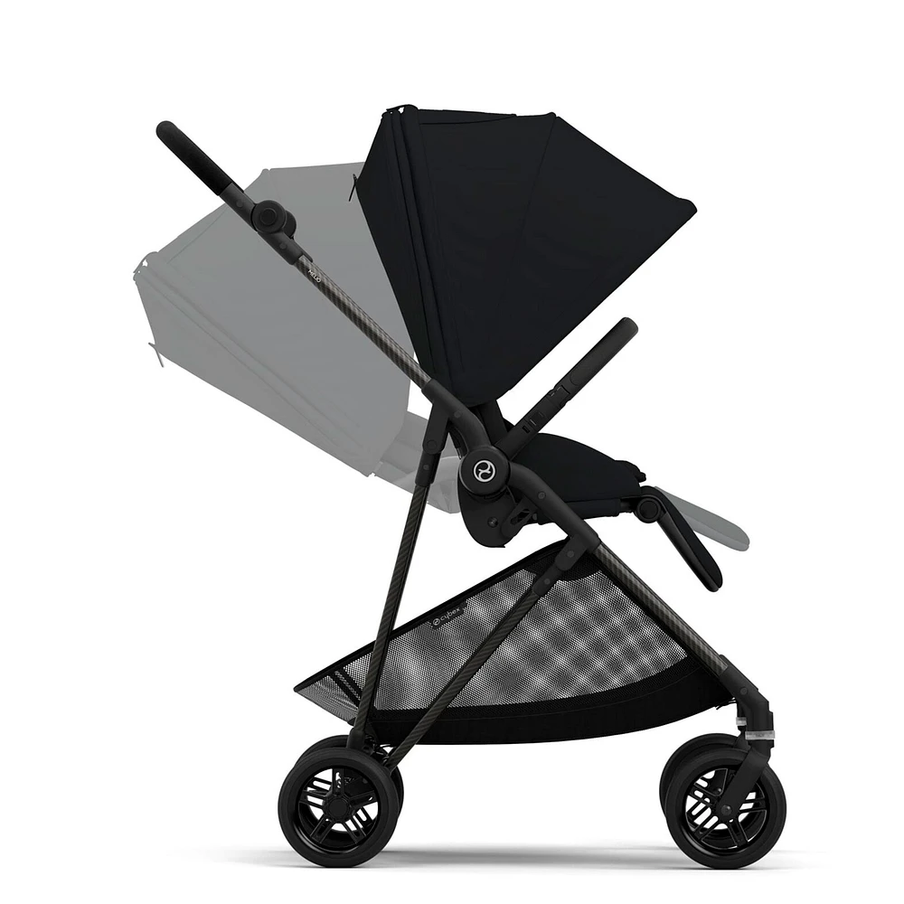 Melio Carbon 3 Ultra Lightweight Stroller - Moon Black