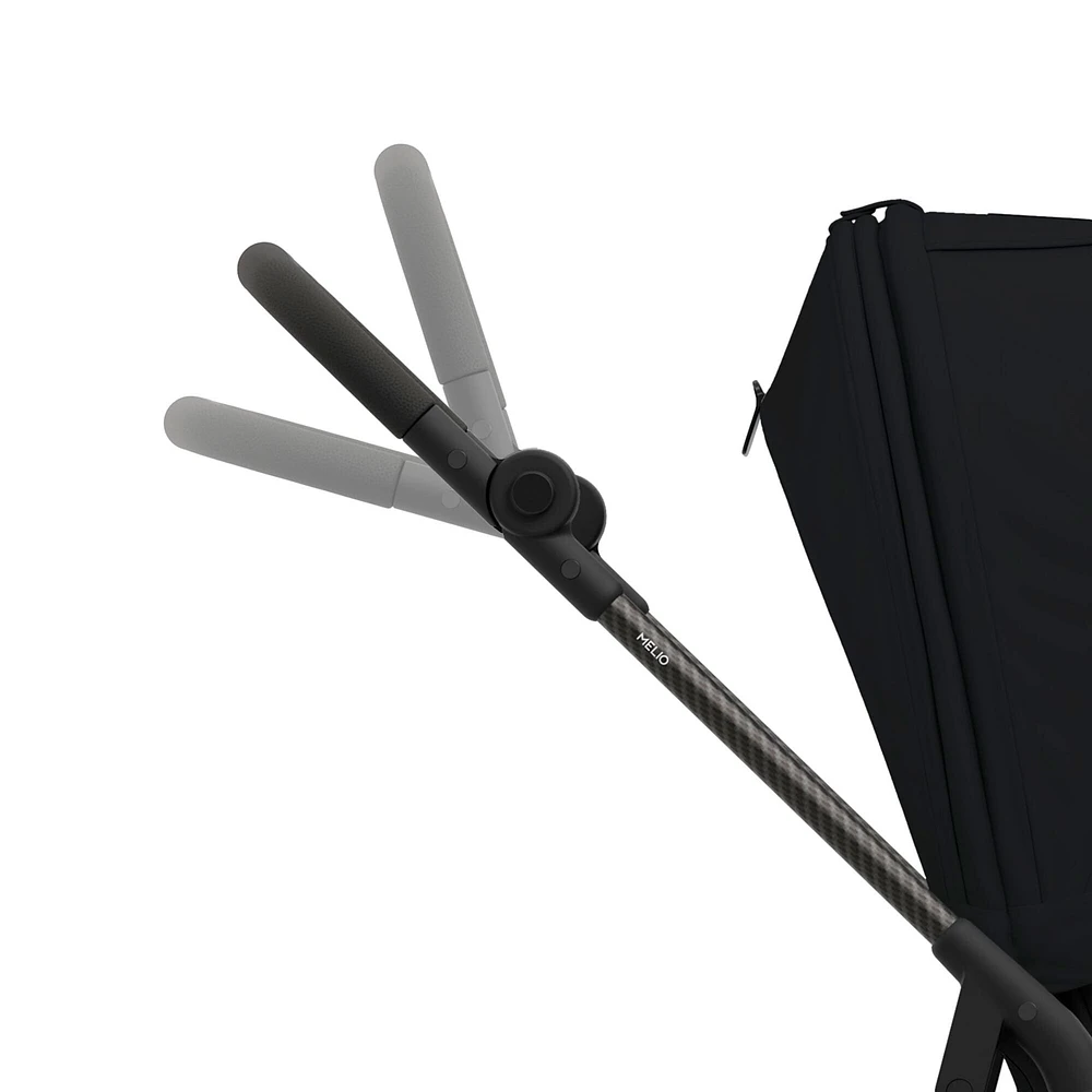 Melio Carbon 3 Ultra Lightweight Stroller - Moon Black