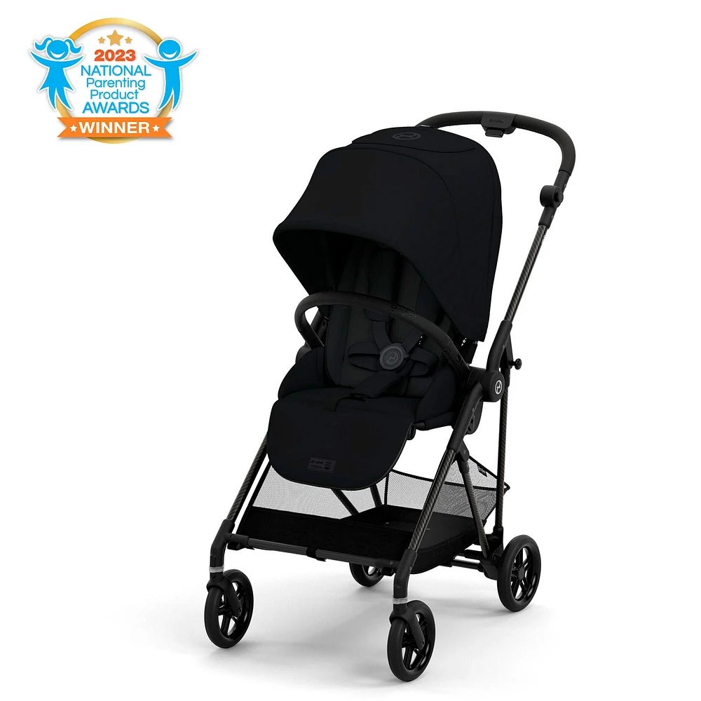 Melio Carbon 3 Ultra Lightweight Stroller - Moon Black