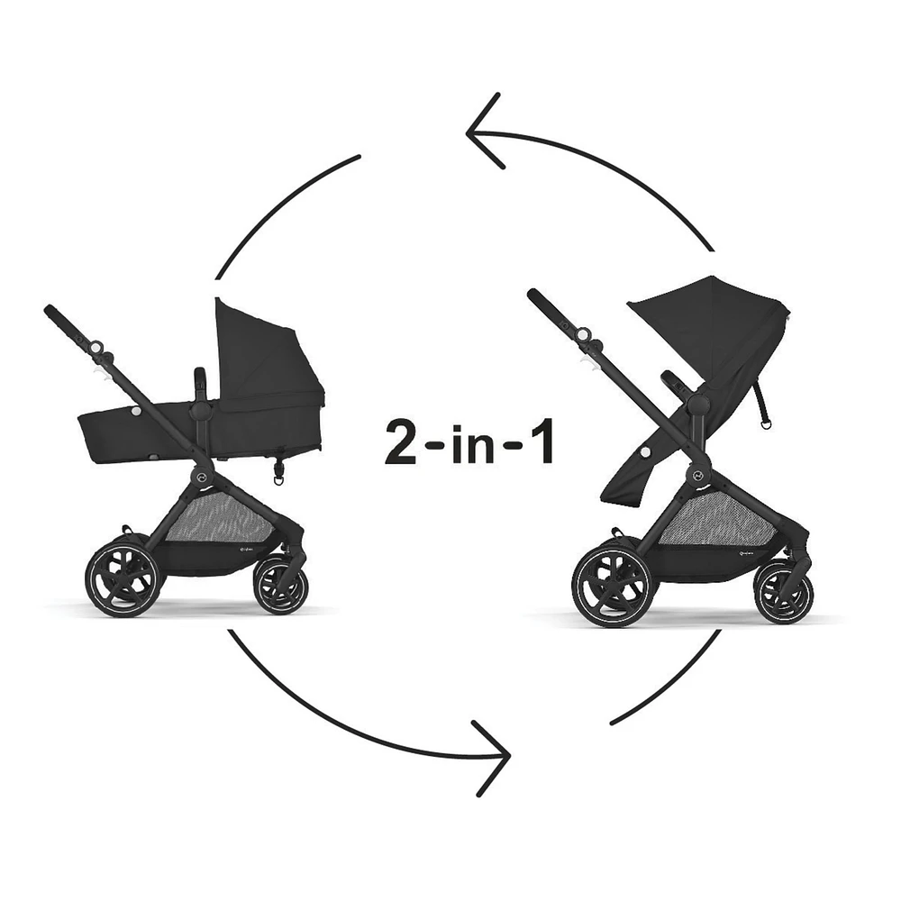 Eos Moon Black Stroller