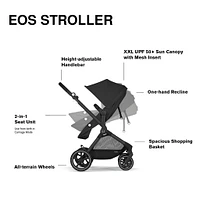 Eos Moon Black Stroller