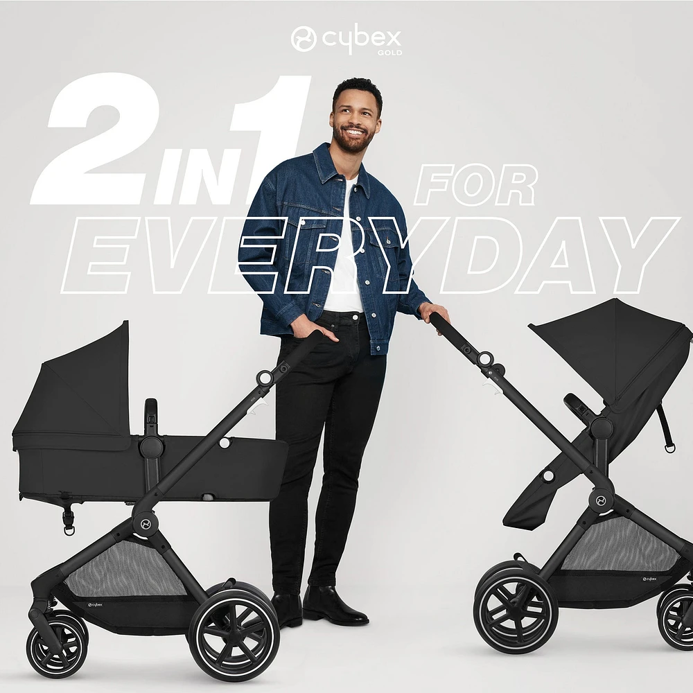 Eos Moon Black Stroller