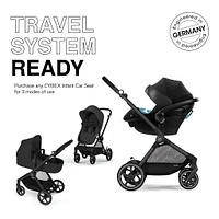 Eos Moon Black Stroller
