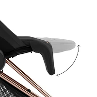 Coya Stroller - Rose Gold Frame with Sepia Black Seat
