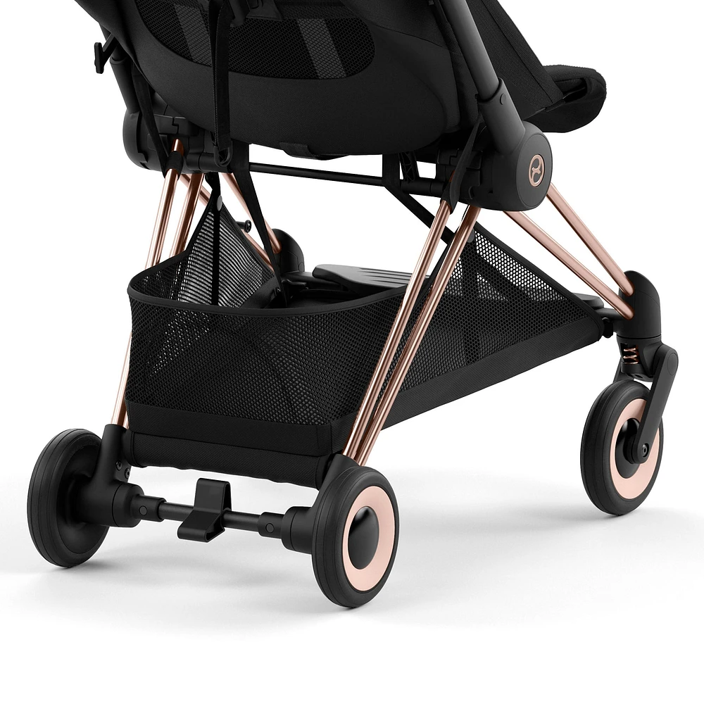 Coya Stroller - Rose Gold Frame with Sepia Black Seat