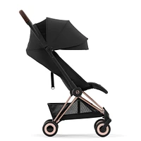 Coya Stroller - Rose Gold Frame with Sepia Black Seat