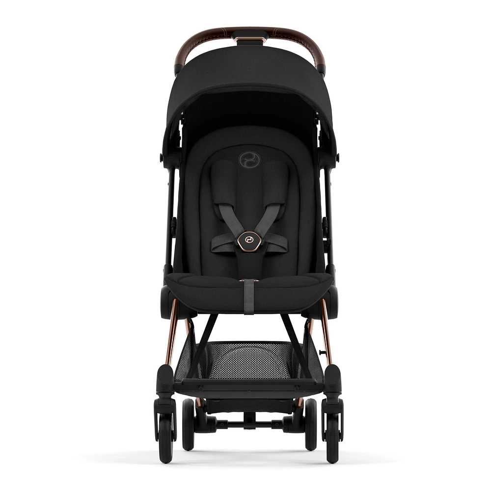 Coya Stroller - Rose Gold Frame with Sepia Black Seat