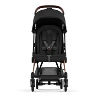 Coya Stroller - Rose Gold Frame with Sepia Black Seat