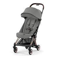 Coya Stroller - Rose Gold Frame with Mirage Grey Seat