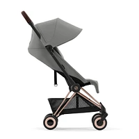 Coya Stroller - Rose Gold Frame with Mirage Grey Seat