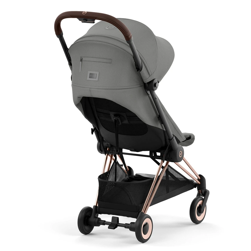 Coya Stroller - Rose Gold Frame with Mirage Grey Seat