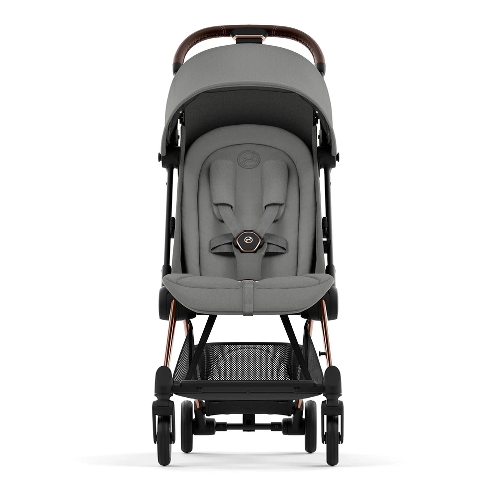 Coya Stroller - Rose Gold Frame with Mirage Grey Seat