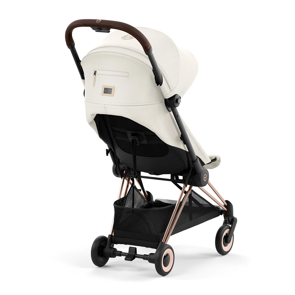 Coya Stroller - Rose Gold Frame with Off-White Seat