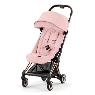 Coya Stroller - Rose Gold Frame with Peach Pink SeatP