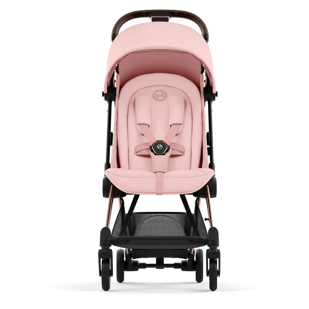 Coya Stroller - Rose Gold Frame with Peach Pink SeatP