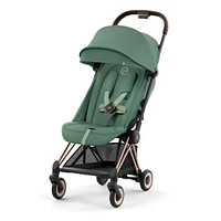 Coya Stroller - Rose Gold Frame with Leaf Green Seat