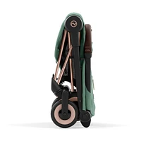 Coya Stroller - Rose Gold Frame with Leaf Green Seat