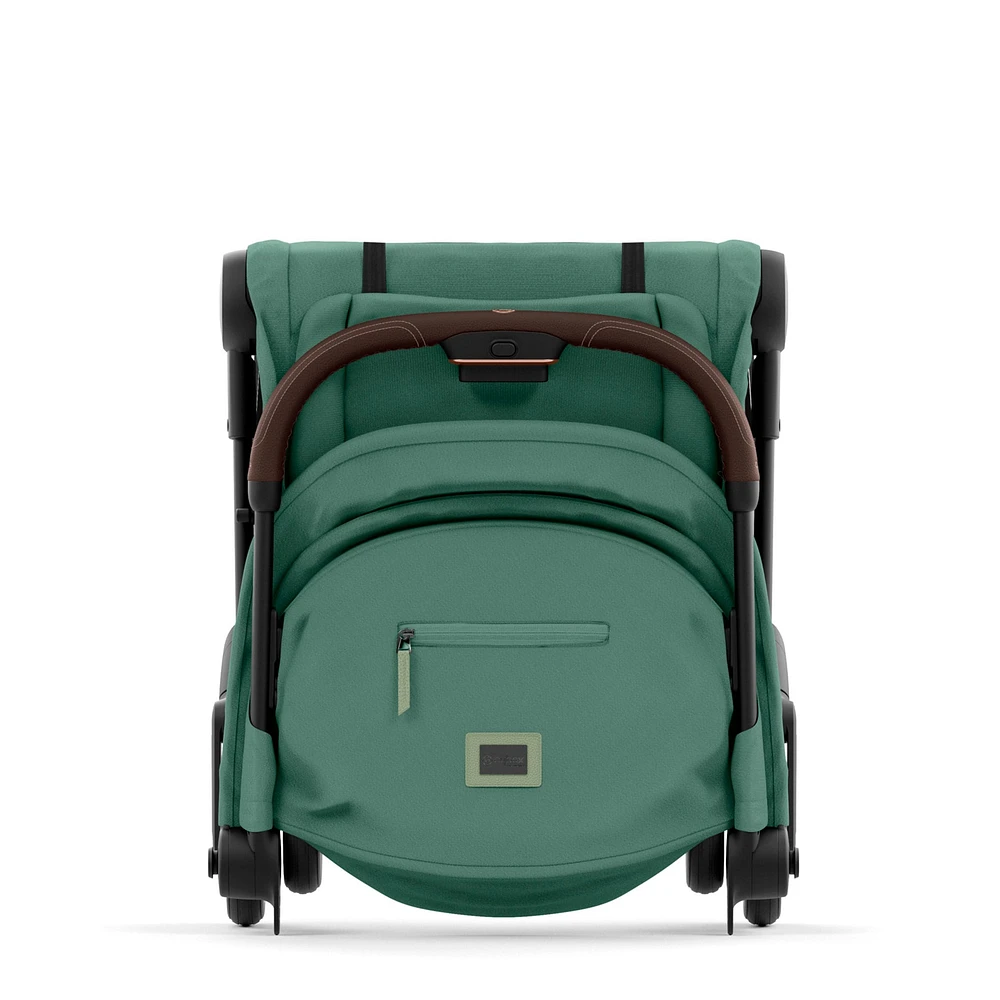 Coya Stroller - Rose Gold Frame with Leaf Green Seat