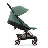 Coya Stroller - Rose Gold Frame with Leaf Green Seat