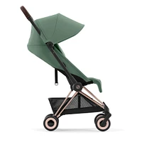 Coya Stroller - Rose Gold Frame with Leaf Green Seat