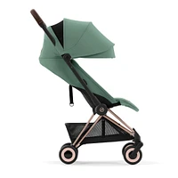 Coya Stroller - Rose Gold Frame with Leaf Green Seat