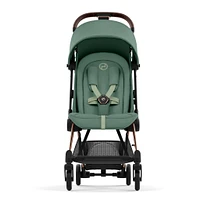 Coya Stroller - Rose Gold Frame with Leaf Green Seat