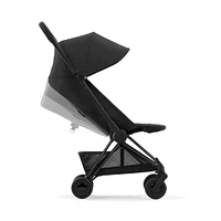 Poussette Coya - Cadre noir mat avec siège noir sépia