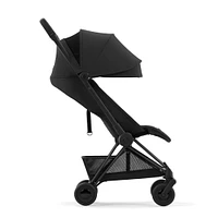 Poussette Coya - Cadre noir mat avec siège noir sépia