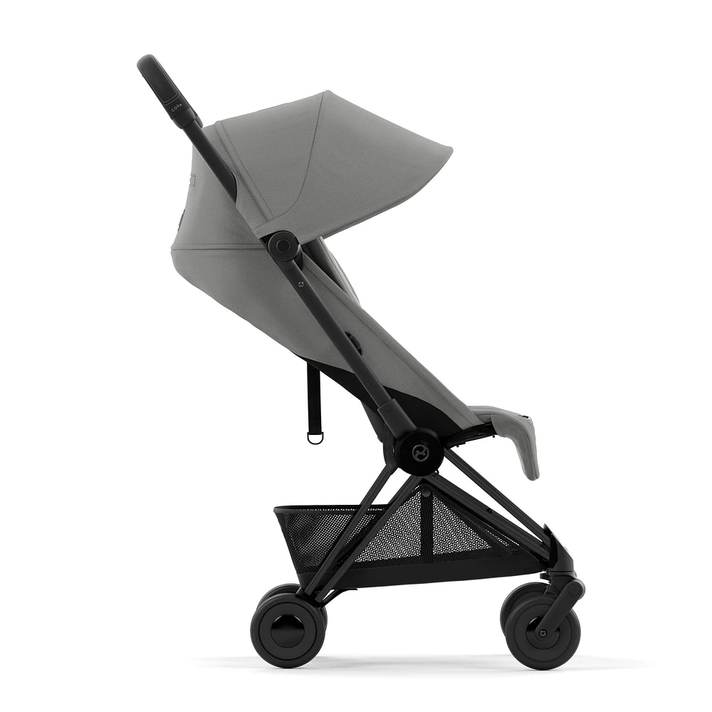 Coya Stroller - Matte Black Frame with Mirage Grey Seat