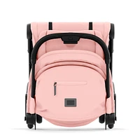 Coya Stroller - Matte Black Frame with Peach Pink Seat