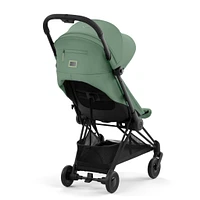 Coya Stroller - Matte Black Frame with Leaf Green Seat