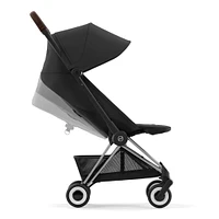 Coya Stroller - Chrome Frame with Sepia Black Seat