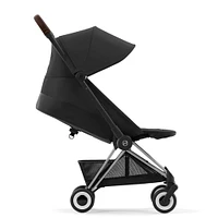 Coya Stroller - Chrome Frame with Sepia Black Seat
