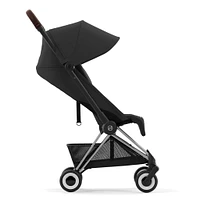 Coya Stroller - Chrome Frame with Sepia Black Seat