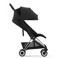 Coya Stroller - Chrome Frame with Sepia Black Seat