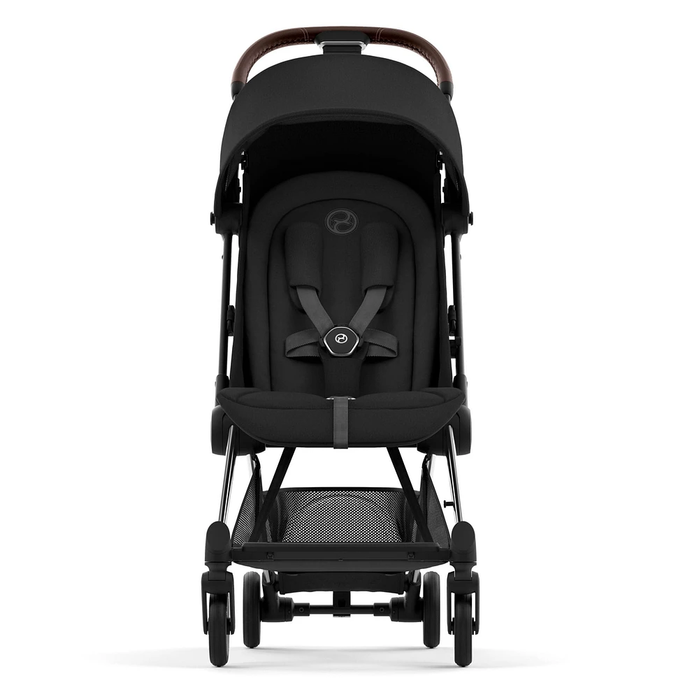 Coya Stroller - Chrome Frame with Sepia Black Seat