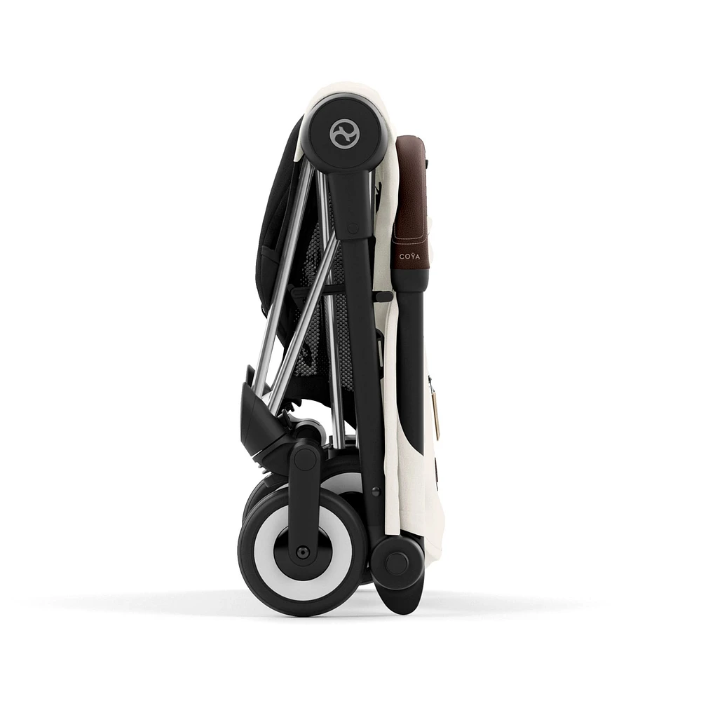 Coya Stroller - Chrome Frame with Off-White Seat