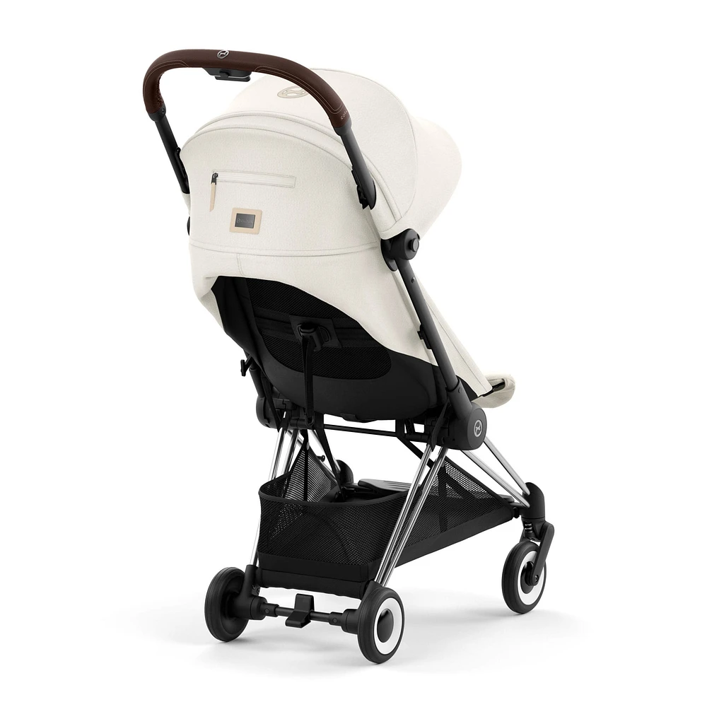 Coya Stroller - Chrome Frame with Off-White Seat