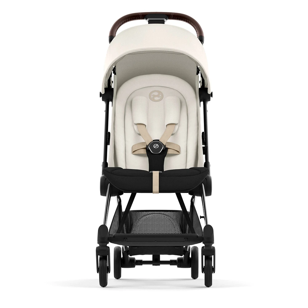 Coya Stroller - Chrome Frame with Off-White Seat