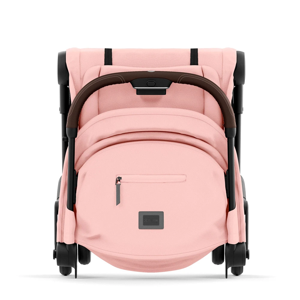 Poussette Coya - Cadre chromé avec siège rose pêche