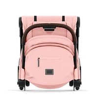 Poussette Coya - Cadre chromé avec siège rose pêche