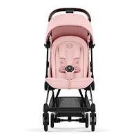 Poussette Coya - Cadre chromé avec siège rose pêche