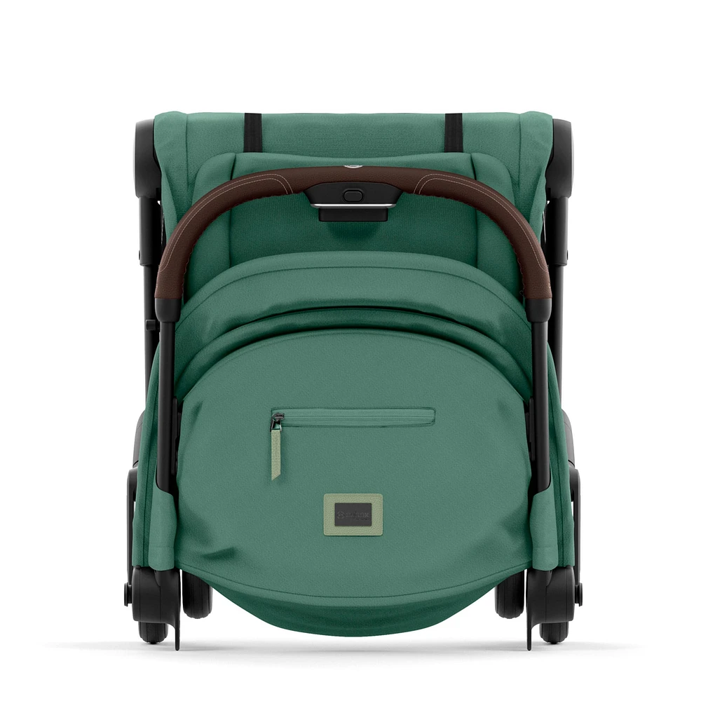 Coya Stroller - Chrome Frame with Leaf Green Seat